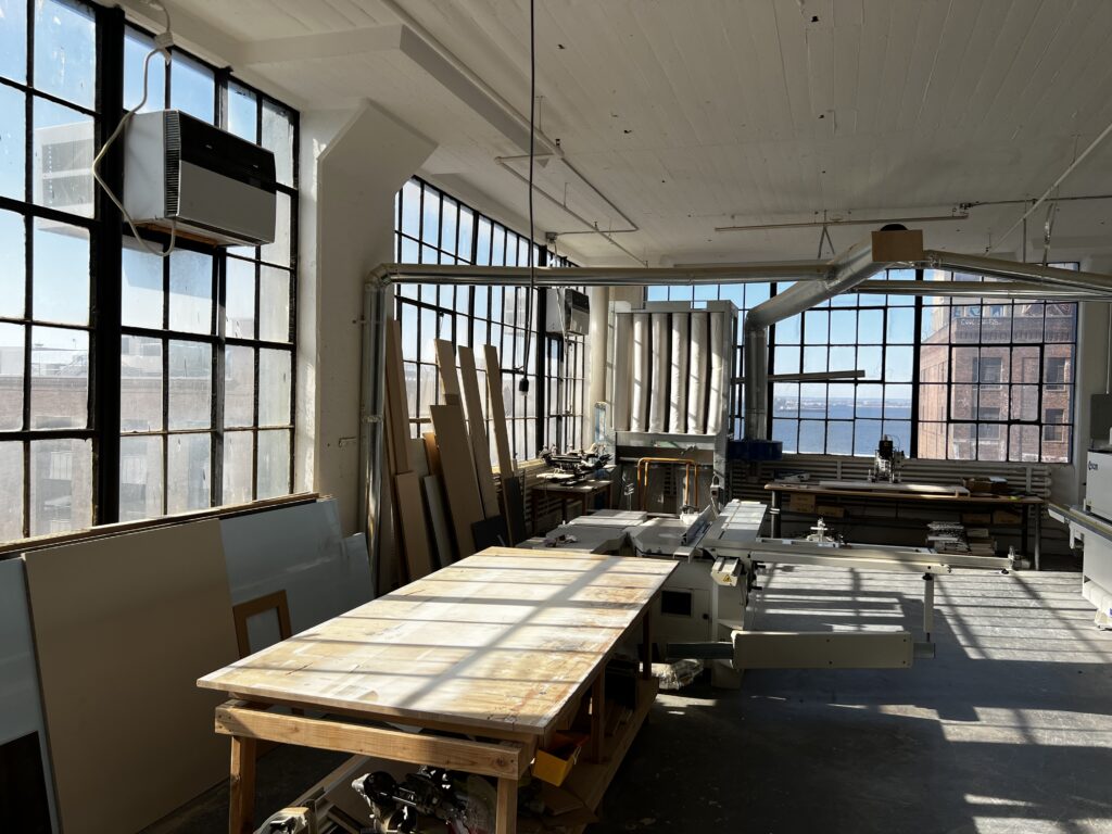 Kobe Millwork workshop in Industry City, Brooklyn